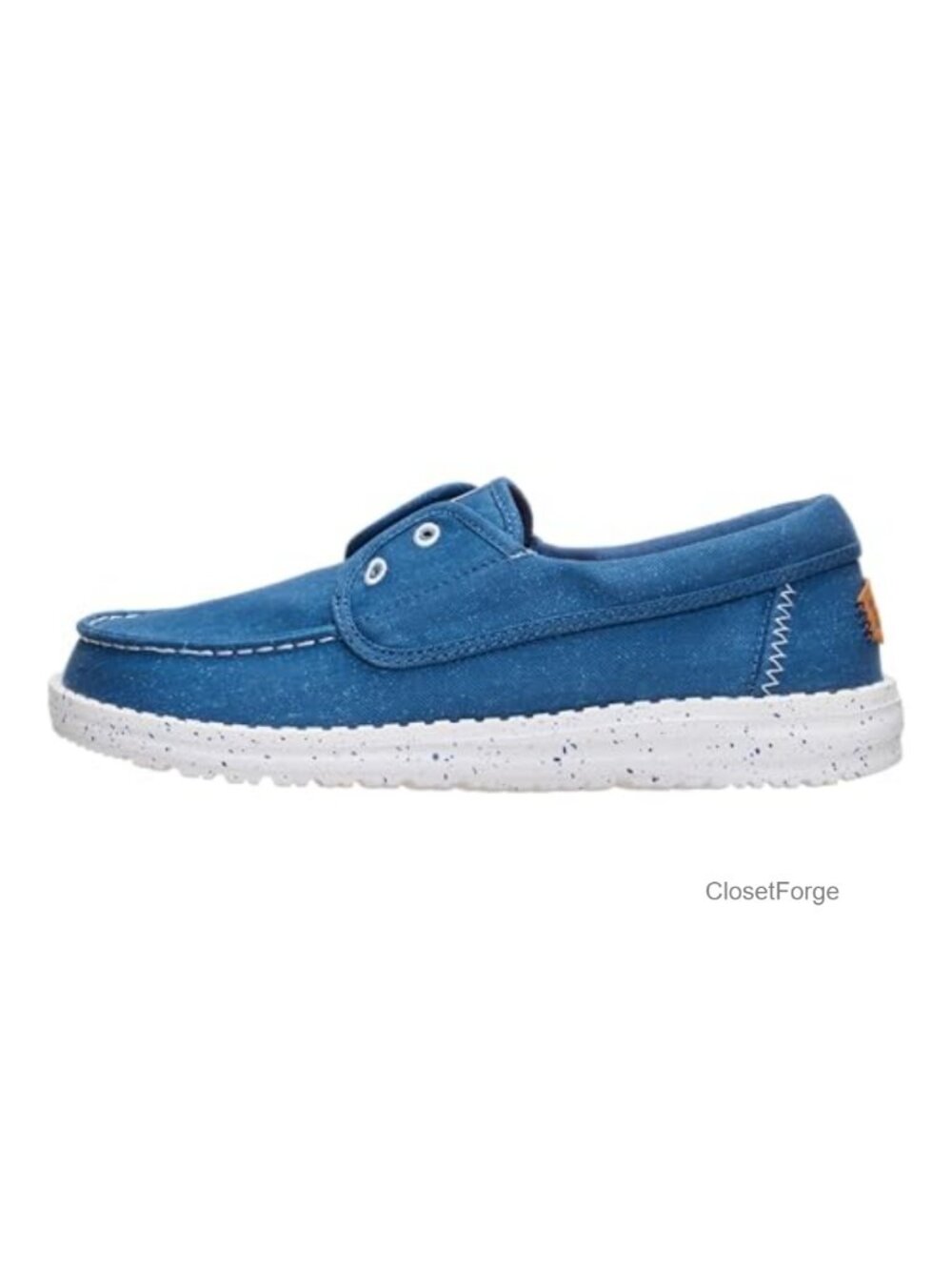 HEYDUDE Wendy Cru Stretch Canvas Boat Shoes Slip On Loafers Women's Lightweight